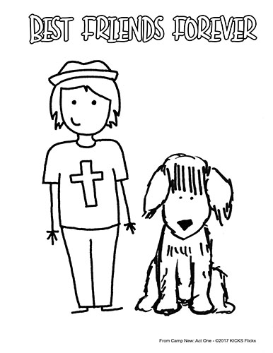 Camp New: Dollar Days Coloring Page